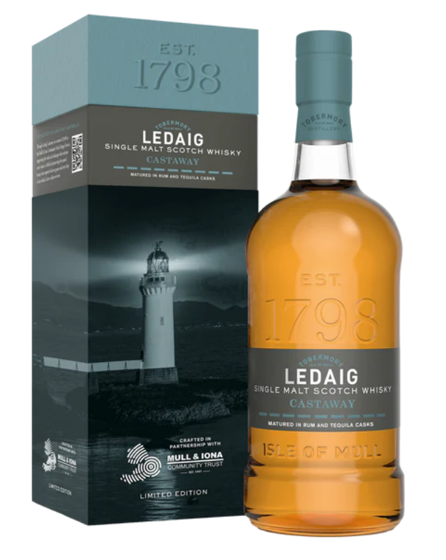 Ledaig Castaway, (Rum & Mezcal cask) Single Malt Scotch Whisky, 61.1% ABV