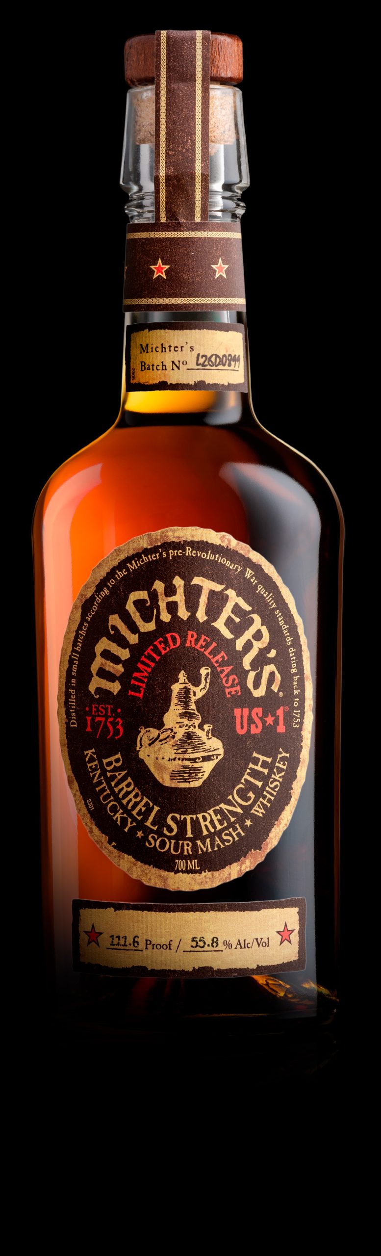 Michter's US*1 Small Batch Barrel Strength Sour Mash Whiskey, 55.8%