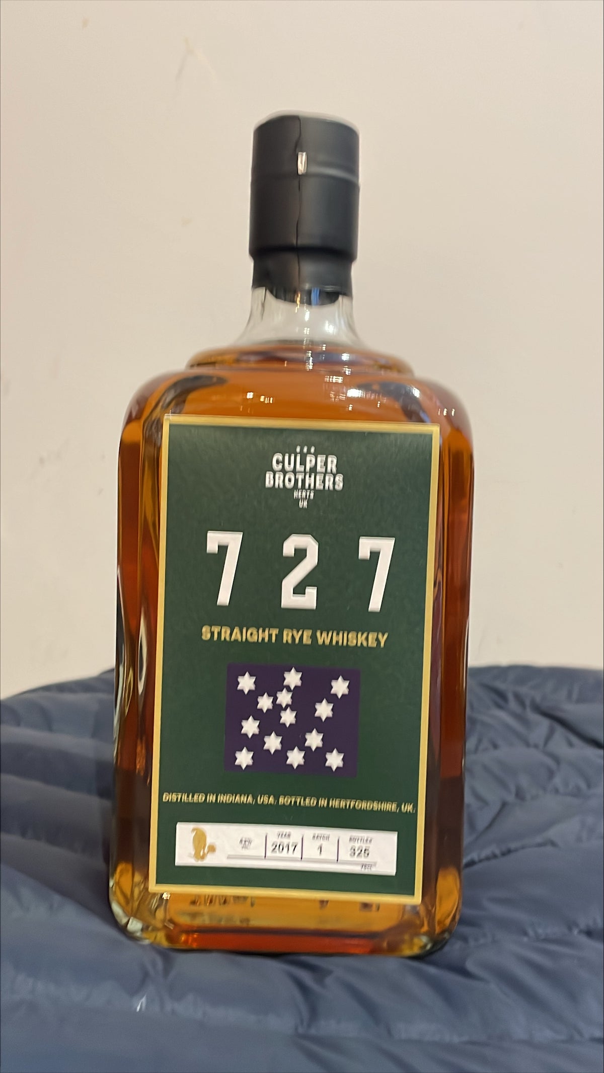 Culper Bros 727 Straight Rye 6-Year-Old Whiskey, 43%