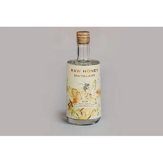 Raw Honey Gin with Zesty Rasberry Honey