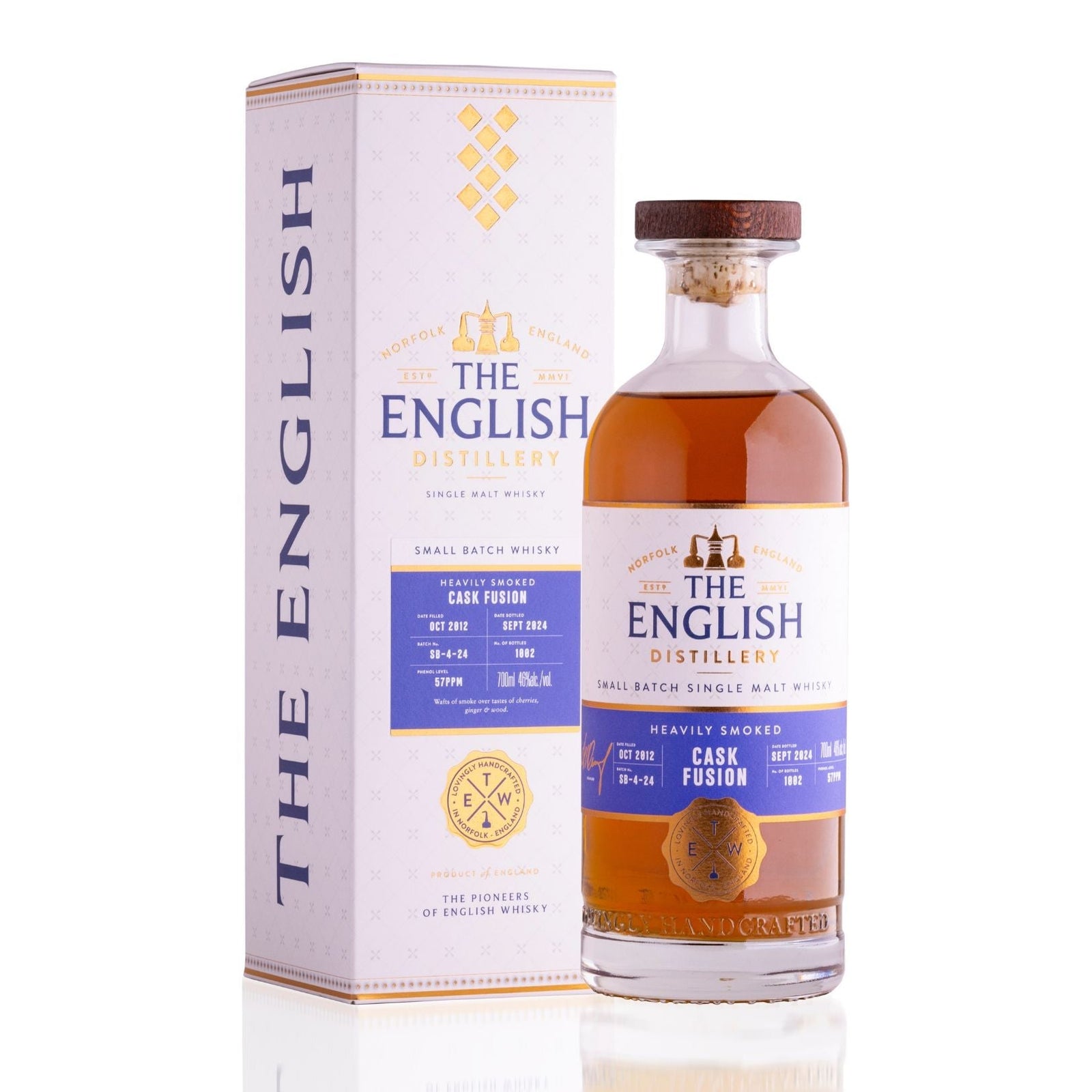 Bottle of The English Small Batch Heavily Smoked (2024 Release), 46.0%