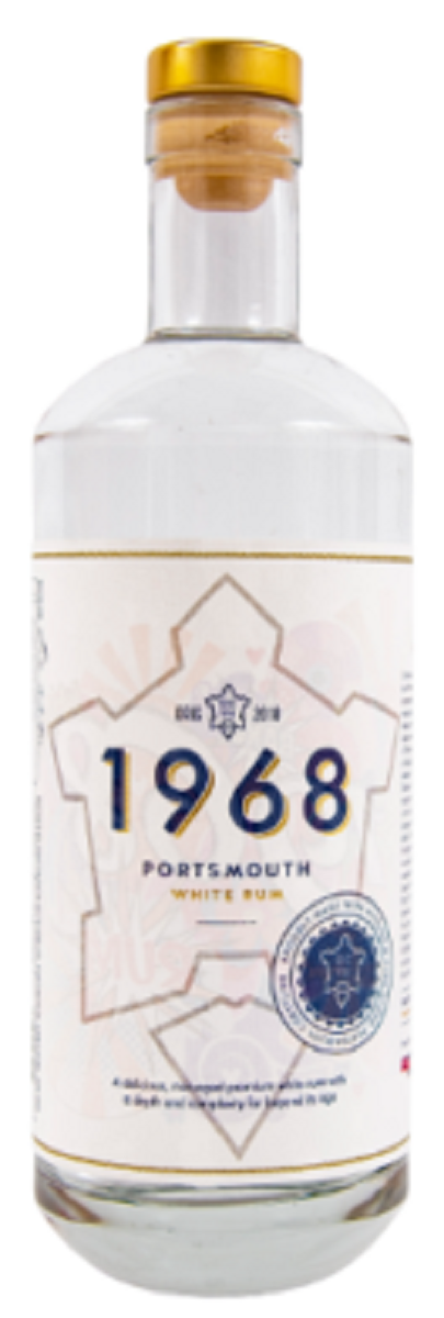 Bottle of 1968 White Rum, 41% - The Spirits Room