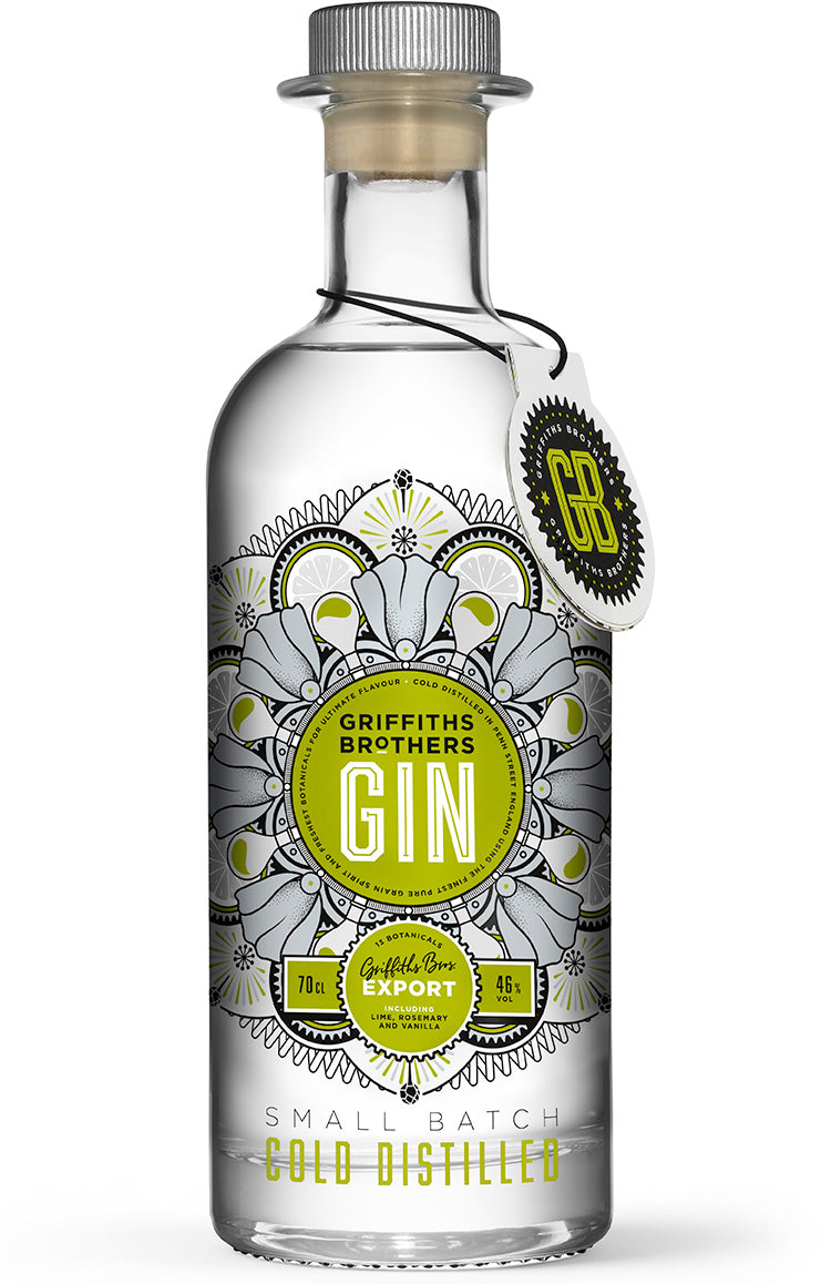 Bottle of Griffiths Brothers Export Gin (No2)