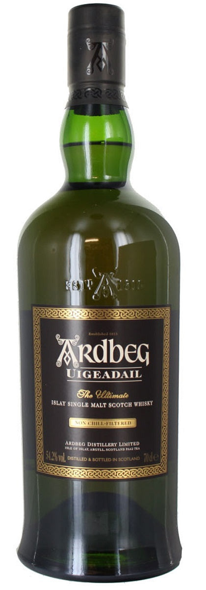 Bottle of Ardbeg Uigeadail, Islay Single Malt Scotch Whisky, 54.2% - The Spirits Room