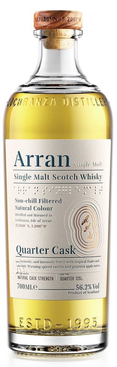 Bottle of Arran Quarter Cask 'The Bothy', Single Malt Scotch Whisky, 56.2% - The Spirits Room