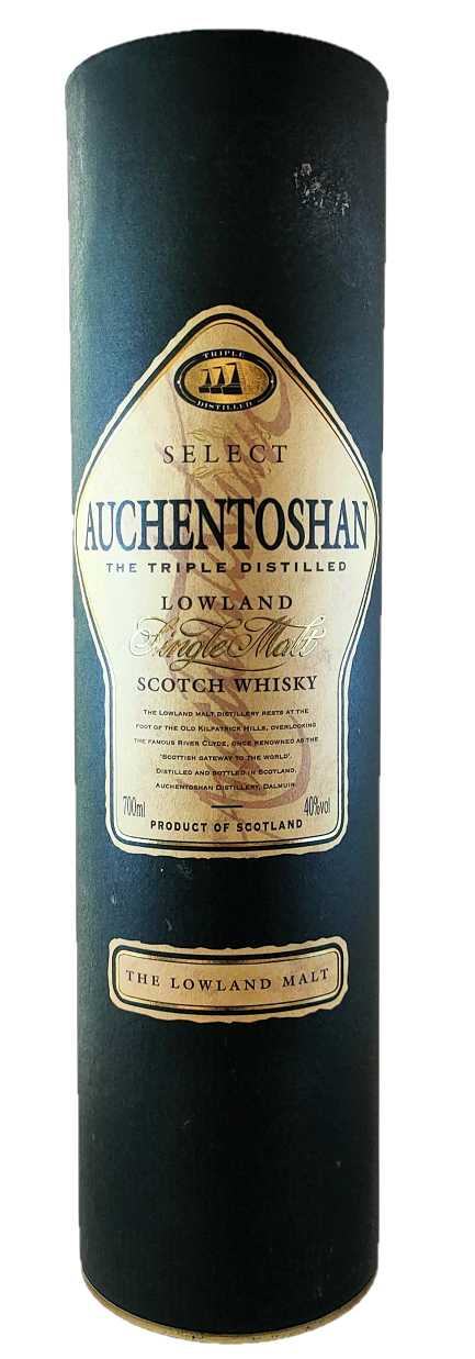 Bottle of Auchentoshan Select, Triple Distilled, Lowlands Single Malt Scotch Whisky 1990s, 40% - The Spirits Room