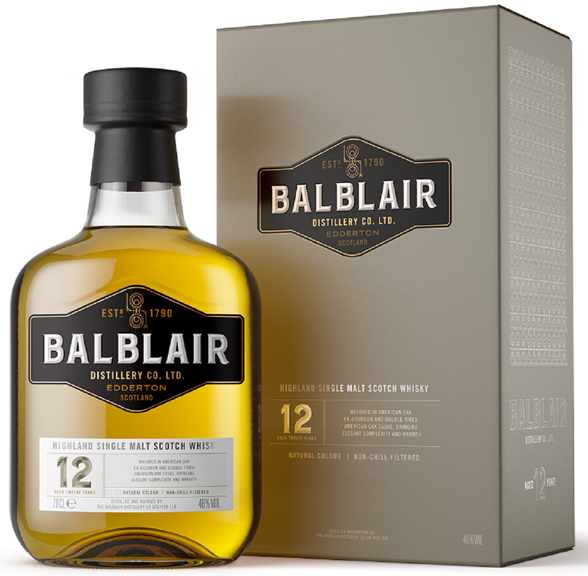 Bottle of Balblair 12-Year-Old Single Malt Whisky, 46% - The Spirits Room