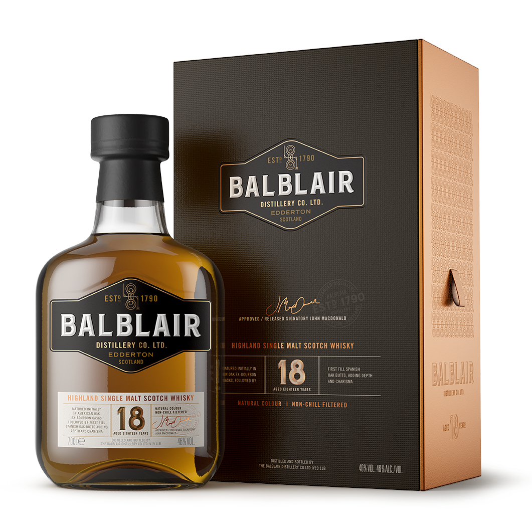 Bottle of Balblair 18-Year-Old Single Malt Whisky, 46% - The Spirits Room