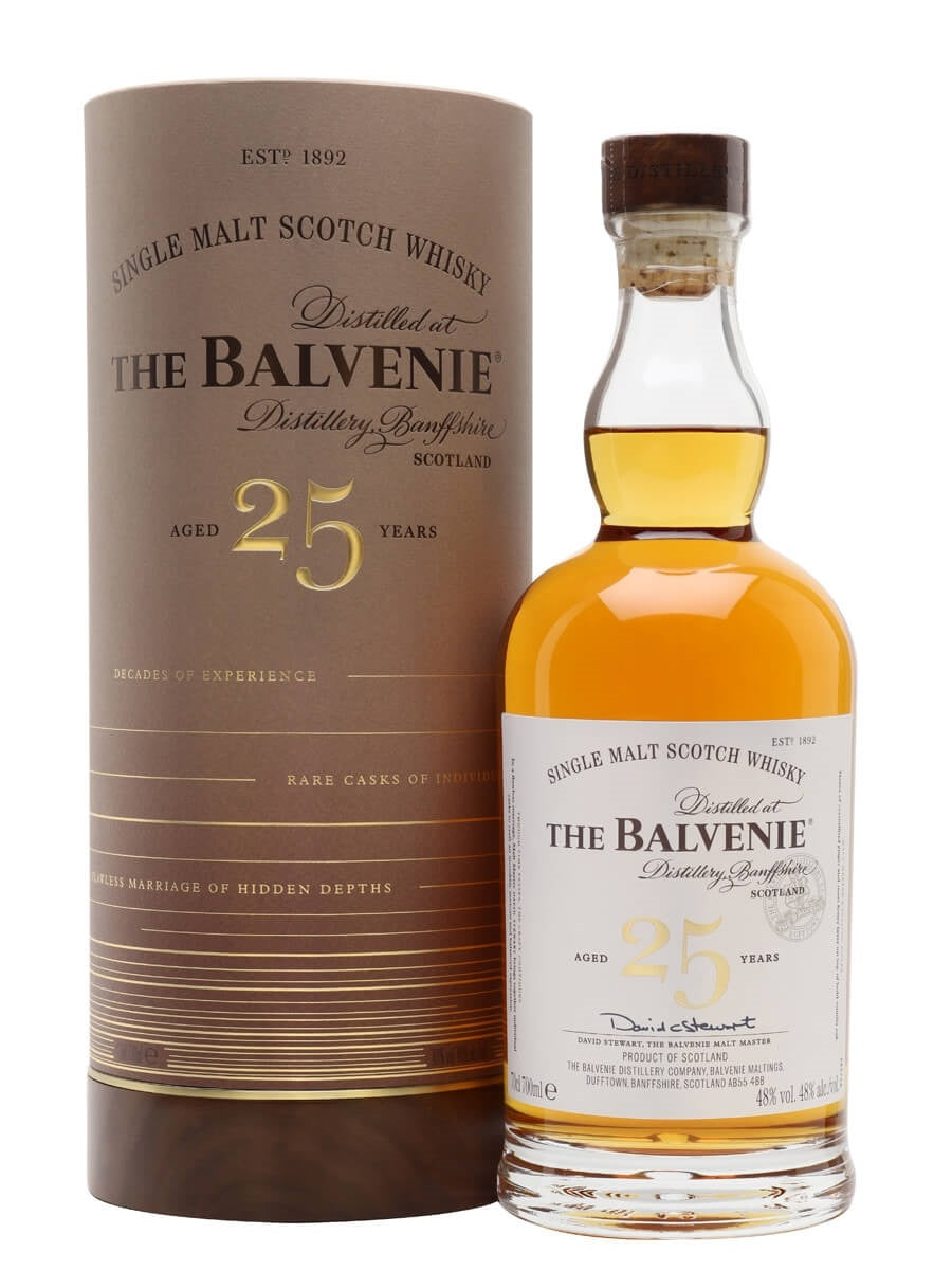 Bottle of Balvenie 25-Year-Old Single Malt Scotch Whisky, 48% - The Spirits Room