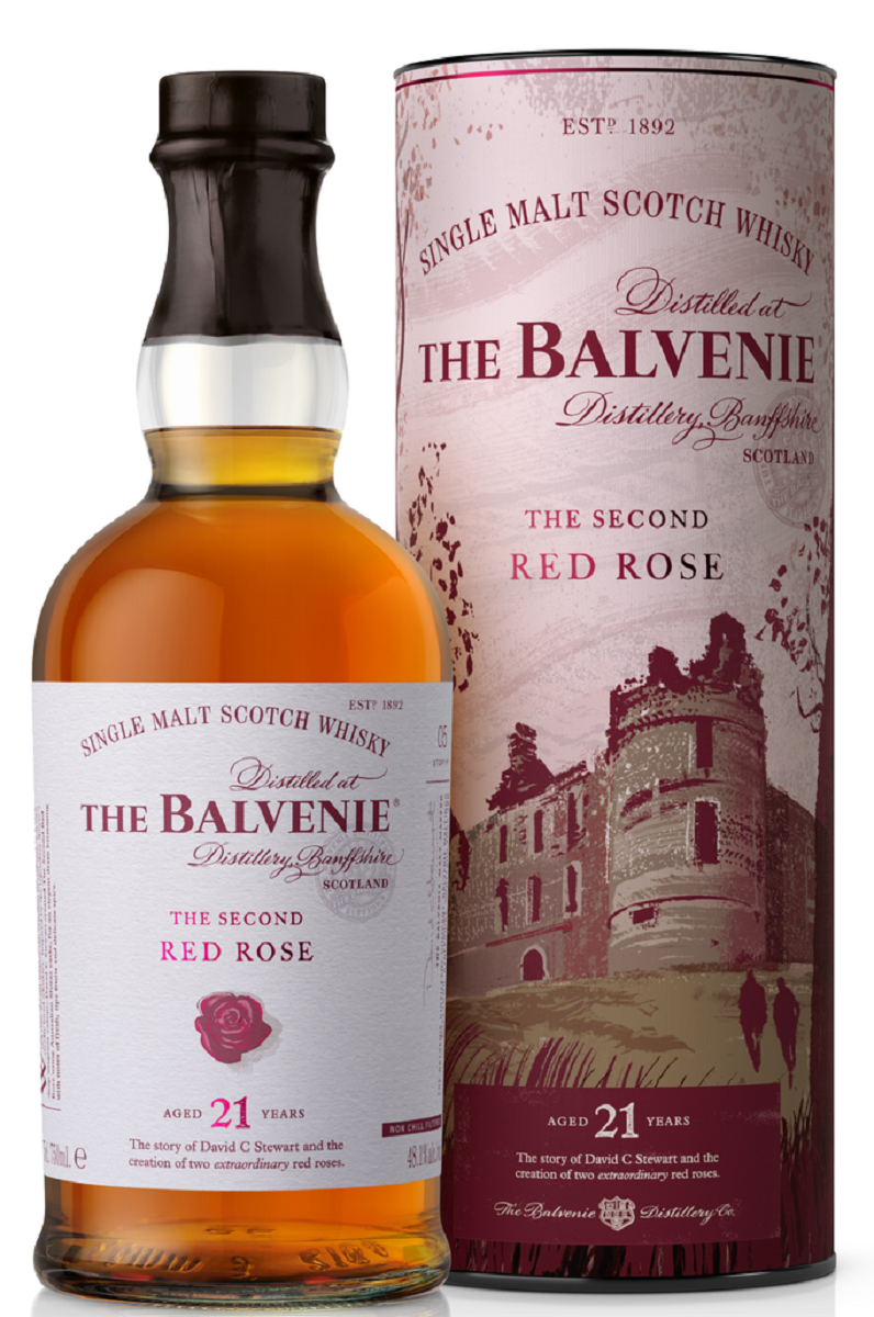 Bottle of The Balvenie Stories &#39;Second Red Rose&#39; 21-Year-Old Single Malt Scotch Whisky, 48% - The Spirits Room