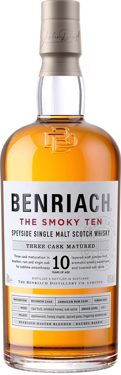 Bottle of BenRiach The Smoky 10-Year-Old Speyside Single Malt Scotch Whisky, 46% - The Spirits Room