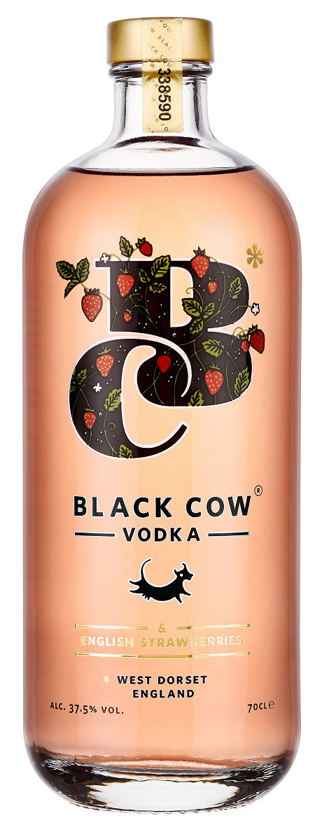Bottle of Black Cow Milk &amp; Strawberry Vodka, Dorset, 37.5% - The Spirits Room