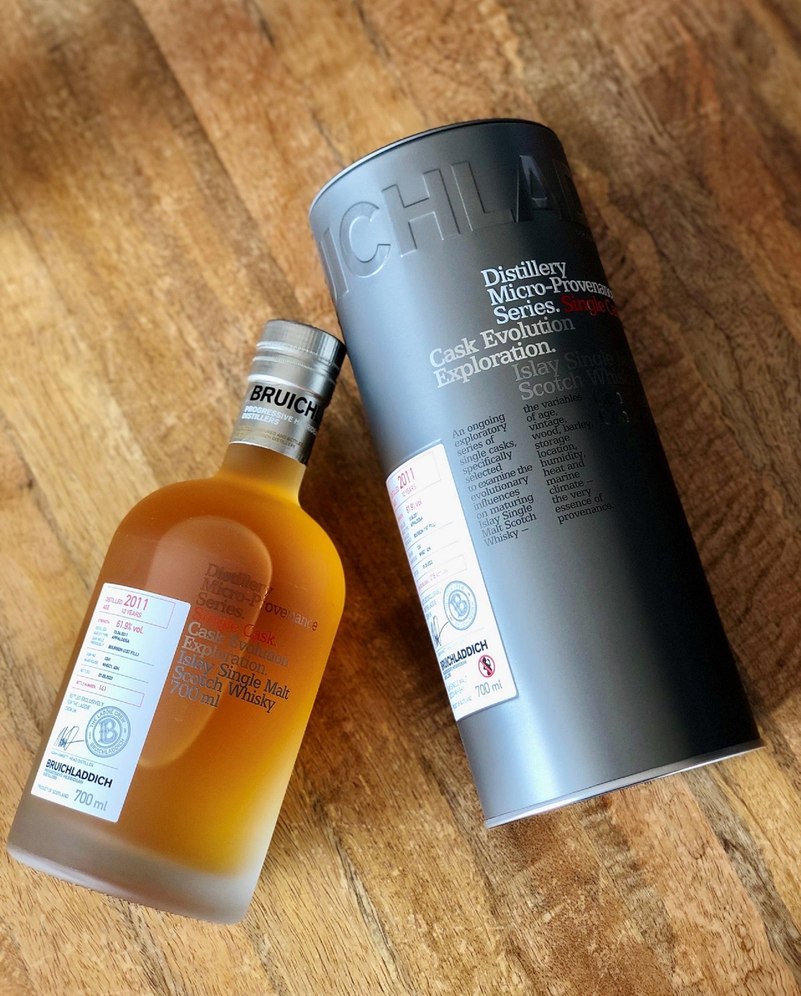 Bottle of Bruichladdich 2011 Micro Provenance Single Cask, 10-Year-Old Islay Single Malt Whisky, 61.9% - The Spirits Room