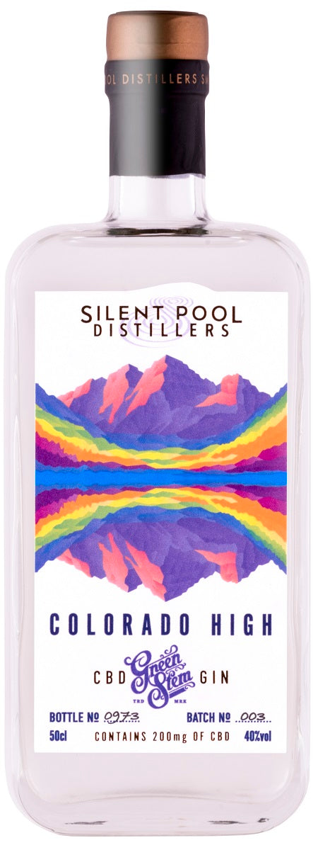 Bottle of Silent Pool Colorado High CBD Gin, 43% - The Spirits Room