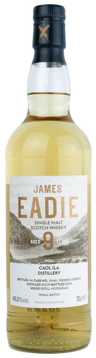Bottle of James Eadie Caol Ila 9-Year-Old, Single Malt Scotch Whisky, 46% - The Spirits Room