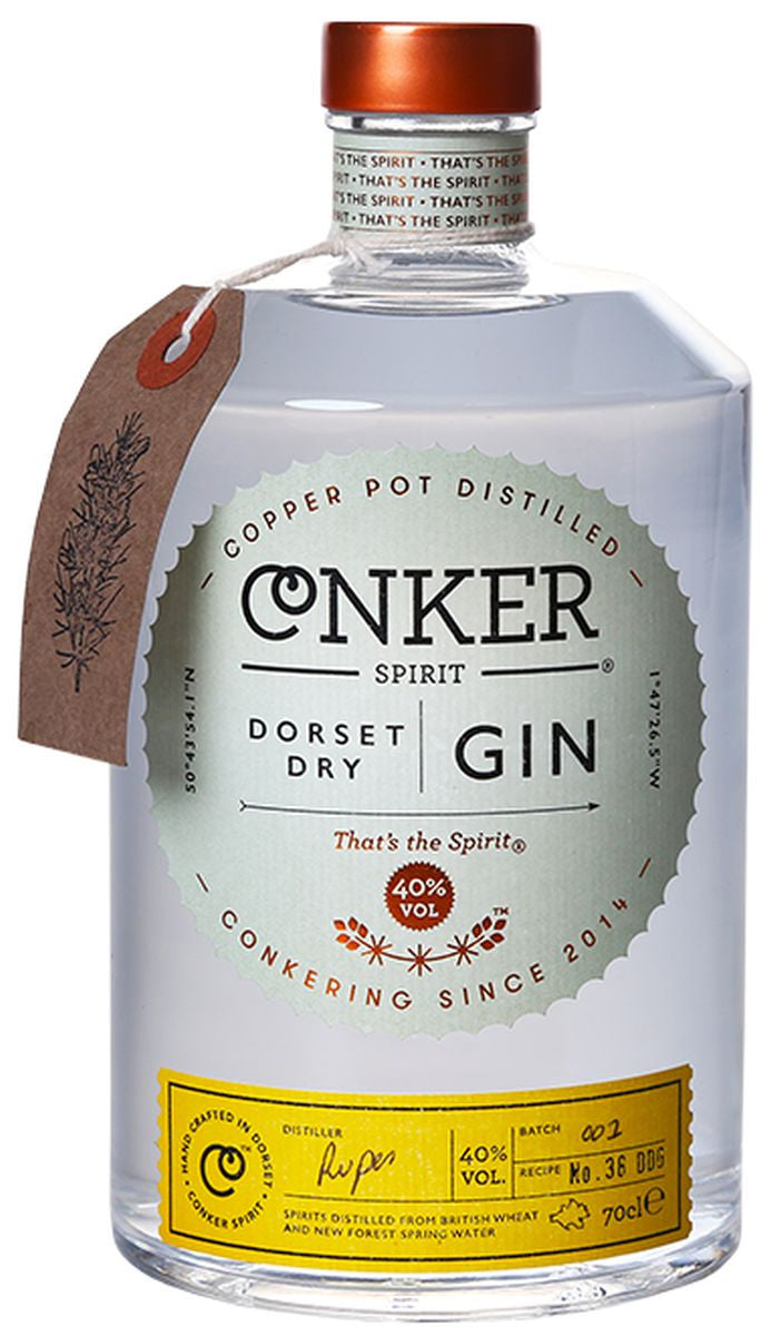 Bottle of Conker Dorset Gin, 40% - The Spirits Room