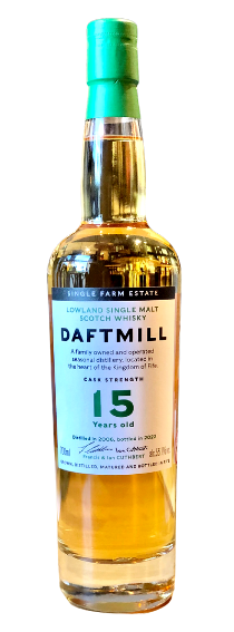 Bottle of Daftmill 15-Year-Old Single Malt Lowland Whisky, 55.7% - The Spirits Room