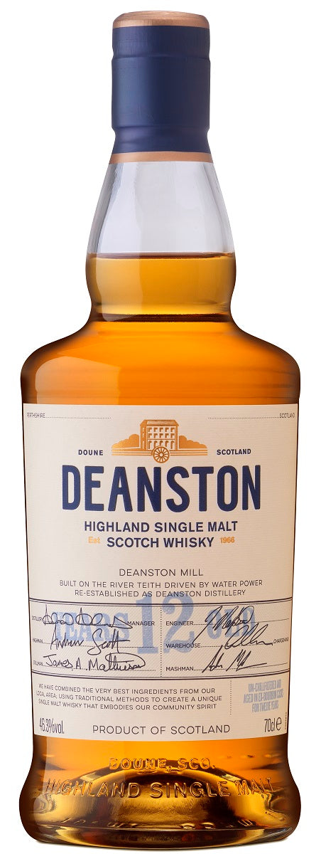 Bottle of Deanston 12-Year-Old Highland Single Malt Scotch Whisky, 46.3% - The Spirits Room