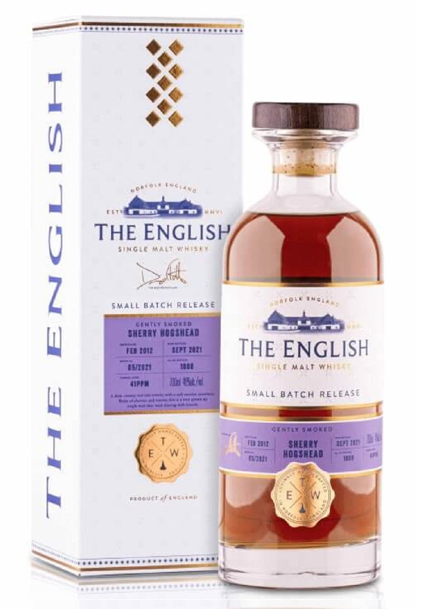 Bottle of The English Small Batch Gently Smoked Sherry Single Malt Whisky - The Spirits Room
