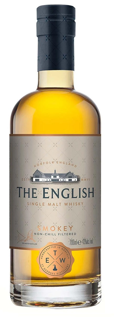 Bottle of The English 'Smokey' Single Malt Whisky, 43% - The Spirits Room