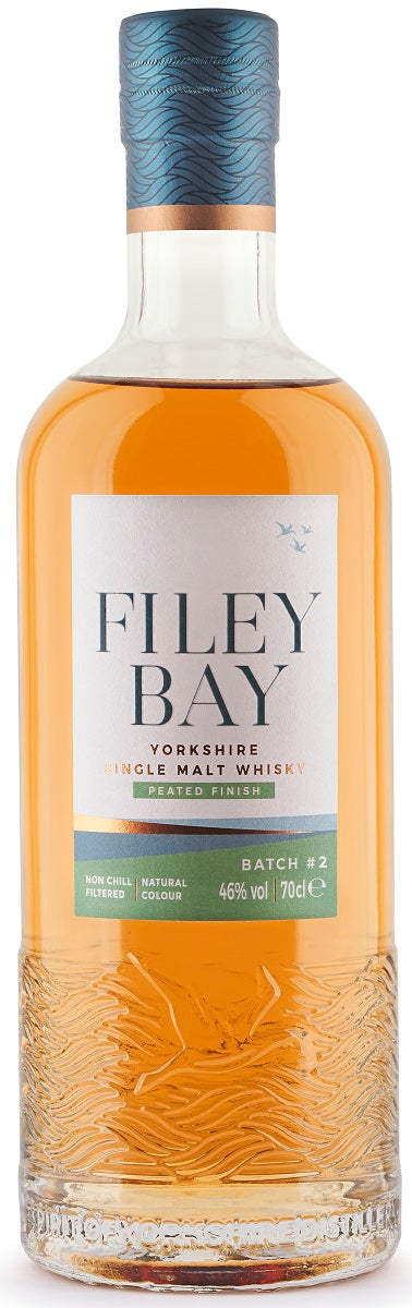 Bottle of Filey Bay Peated Finish, Batch 2, Yorkshire Single Malt Whisky, 46% - The Spirits Room