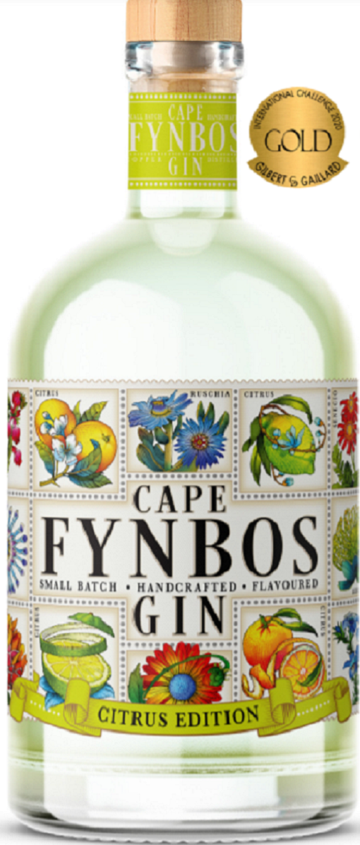 Bottle of Cape Fynbos Citrus Gin, South Africa, 43% - The Spirits Room