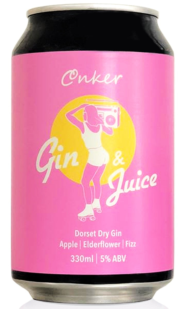 Bottle of Conker Gin &amp; Juice Can, 5% - The Spirits Room