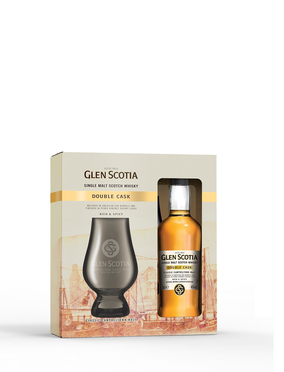 Bottle of Glen Scotia Double Cask Gift Set 20cl, 46% - The Spirits Room