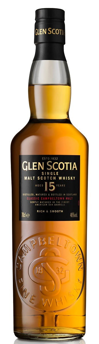 Bottle of Glen Scotia 15-Year-Old Campbeltown Single Malt Scotch Whisky, 46% - The Spirits Room