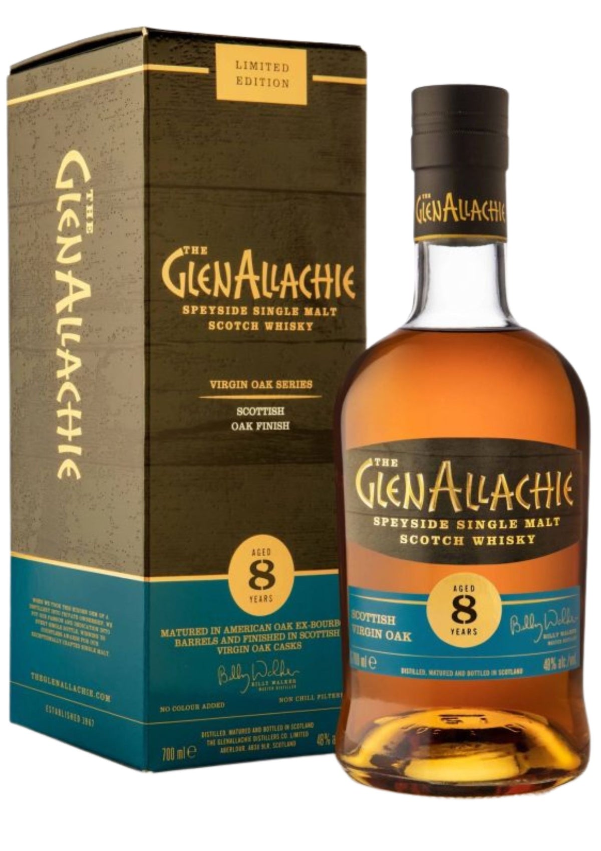 The GlenAllachie 8-Year-Old Virgin Scottish Oak, Batch 3, Speyside Single Malt Whisky, 48%