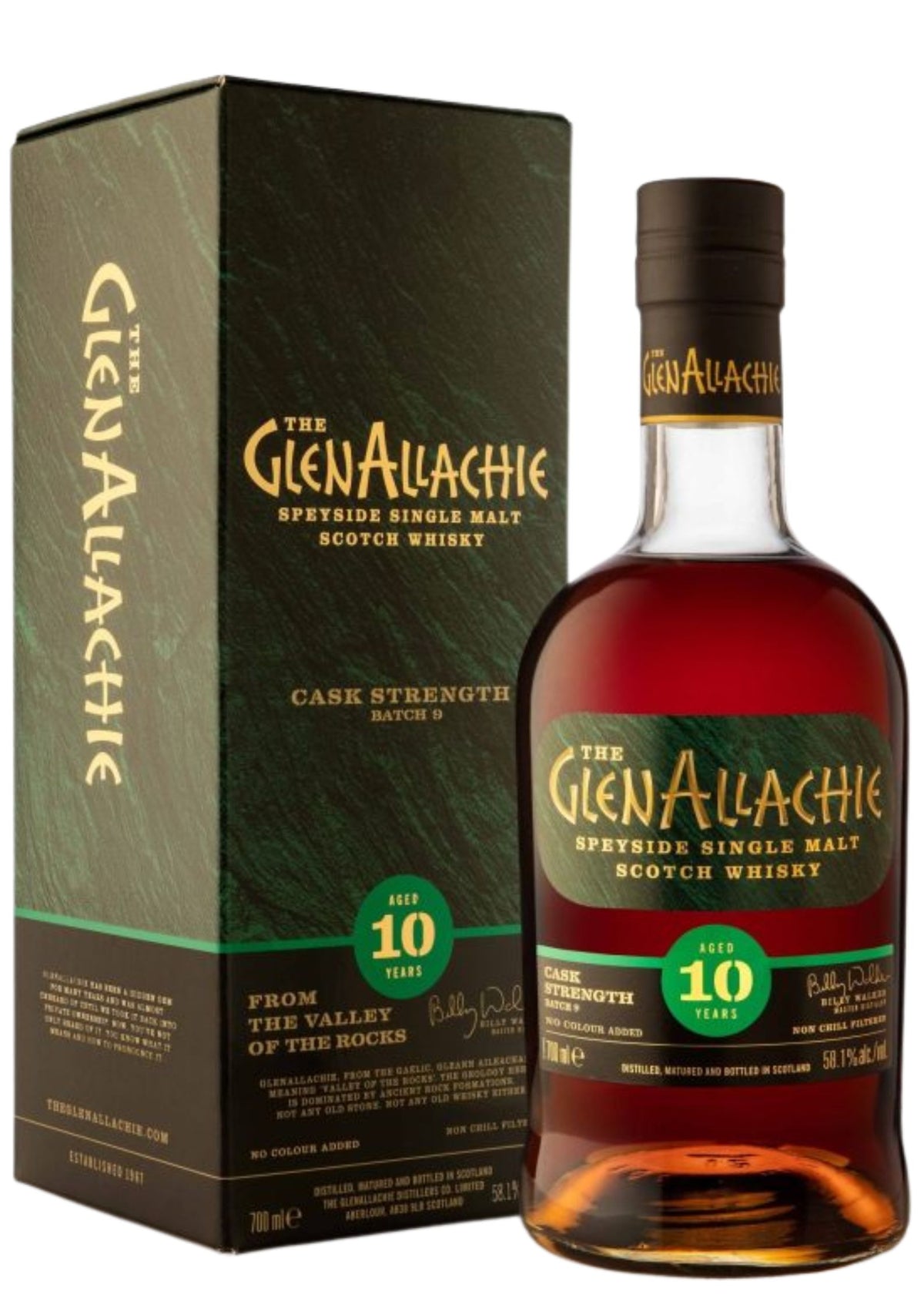 The GlenAllachie 10-Year-Old Cask Strength, Batch 9, Speyside Single Malt Whisky, 58.1%