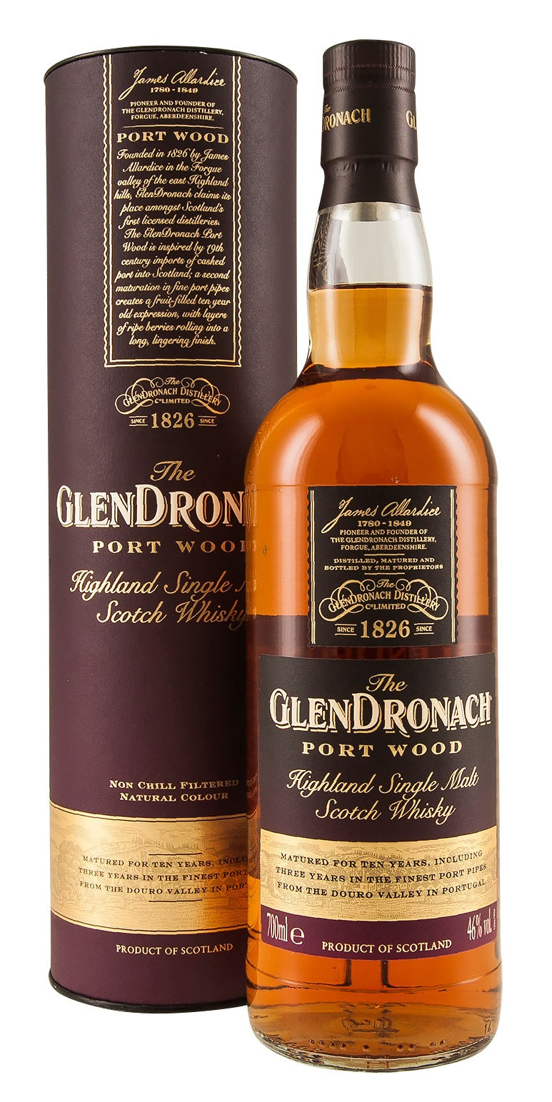 Bottle of GlenDronach Port Wood Single Malt Scotch Whisky, 46% - The Spirits Room