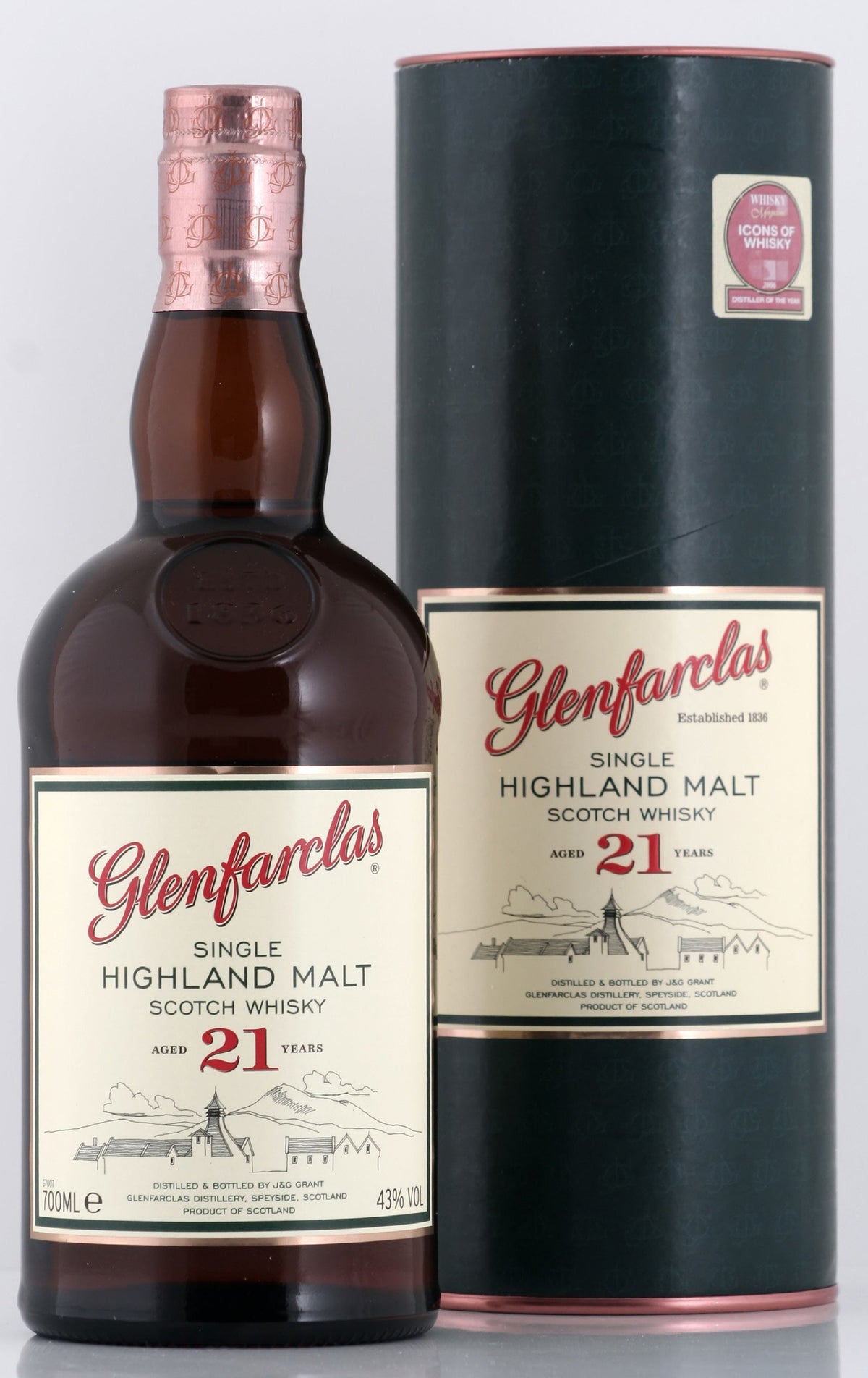 Bottle of Glenfarclas 21-Year-Old Single Malt Scotch Whisky, 43% - The Spirits Room