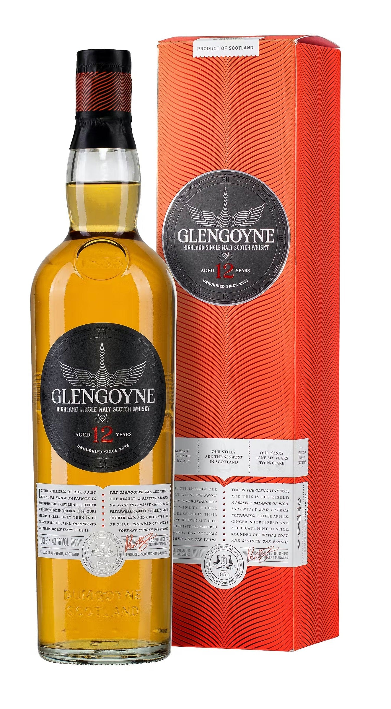 Bottle of Glengoyne 12-Year-Old Single Malt Scotch Whisky, 43% - The Spirits Room