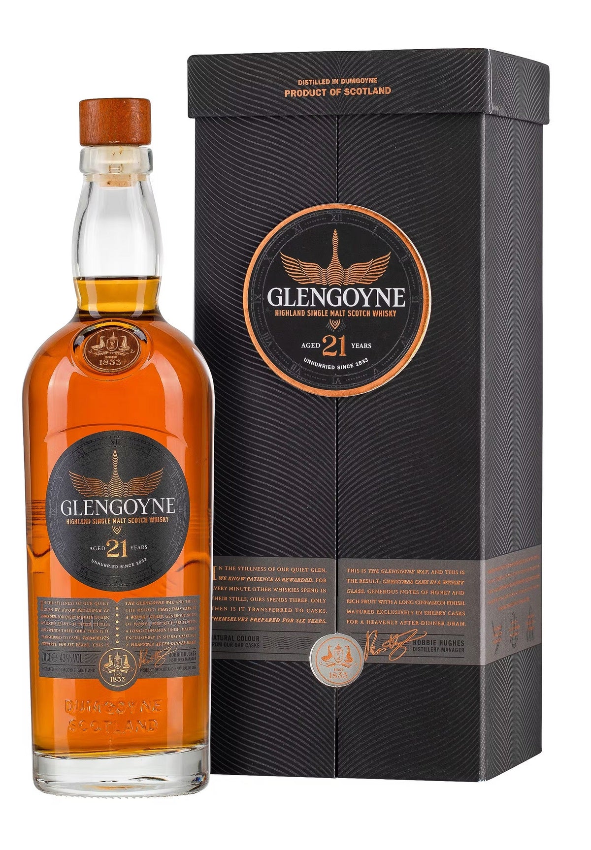 Bottle of Glengoyne 21-Year-Old Single Malt Scotch Whisky, 43% - The Spirits Room