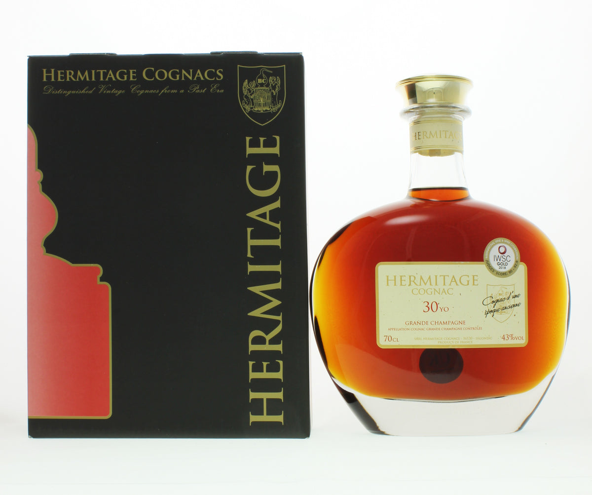 Bottle of Hermitage 30-Year-Old Grand Champagne Cognac, 43% - The Spirits Room