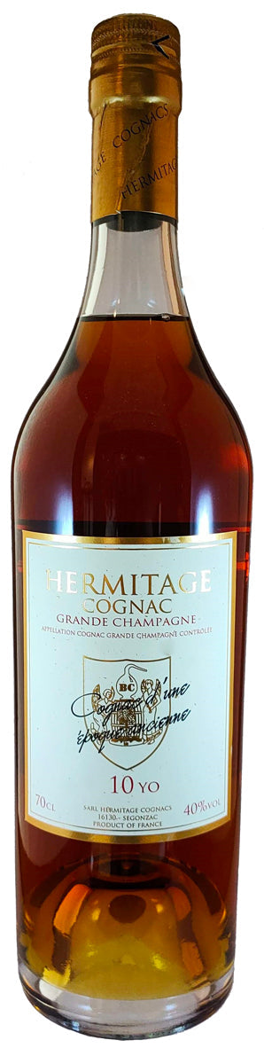 Bottle of Hermitage 10-Year-Old Grand Champagne Cognac, 42% - The Spirits Room