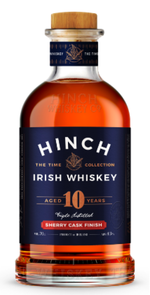 Bottle of Hinch 10-Year-Old Sherry Cask Finish Blended Irish Whiskey, 43% - The Spirits Room