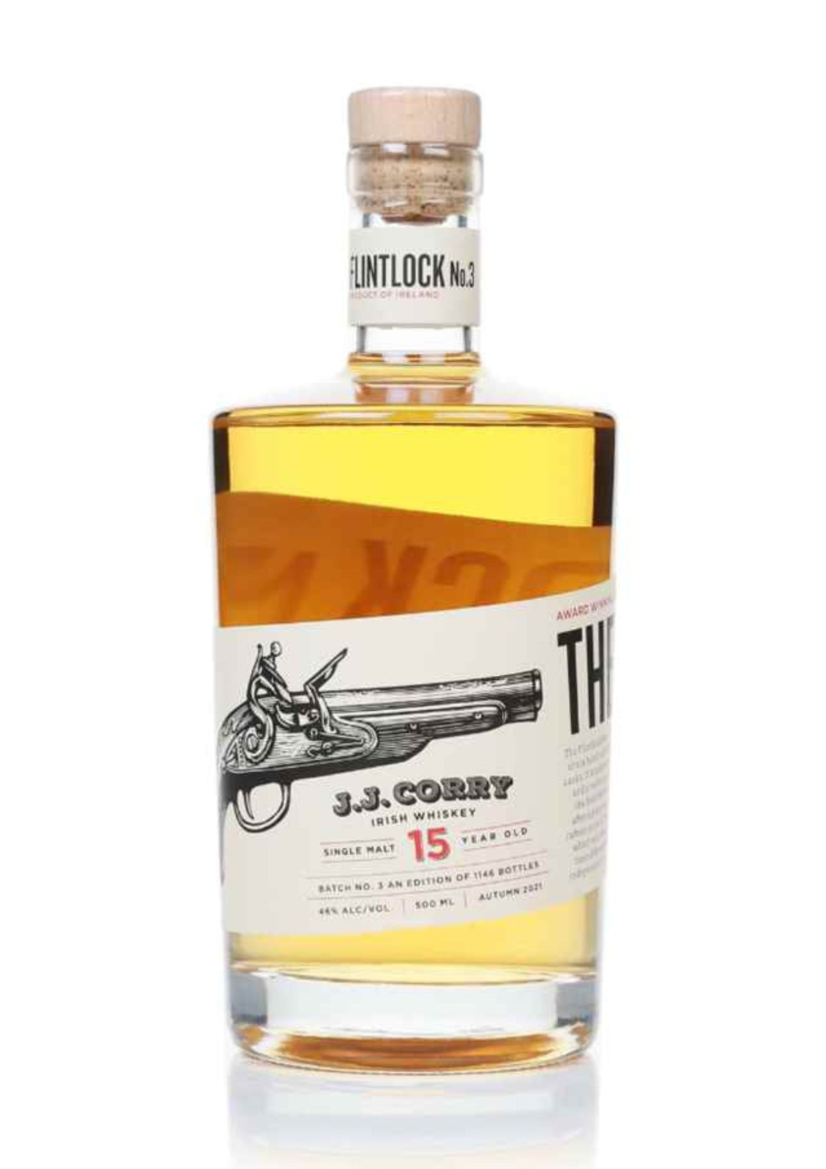 J.J. Corry The Flintlock Batch 3, 15-Year-Old Single Malt Irish Whiskey, 46%