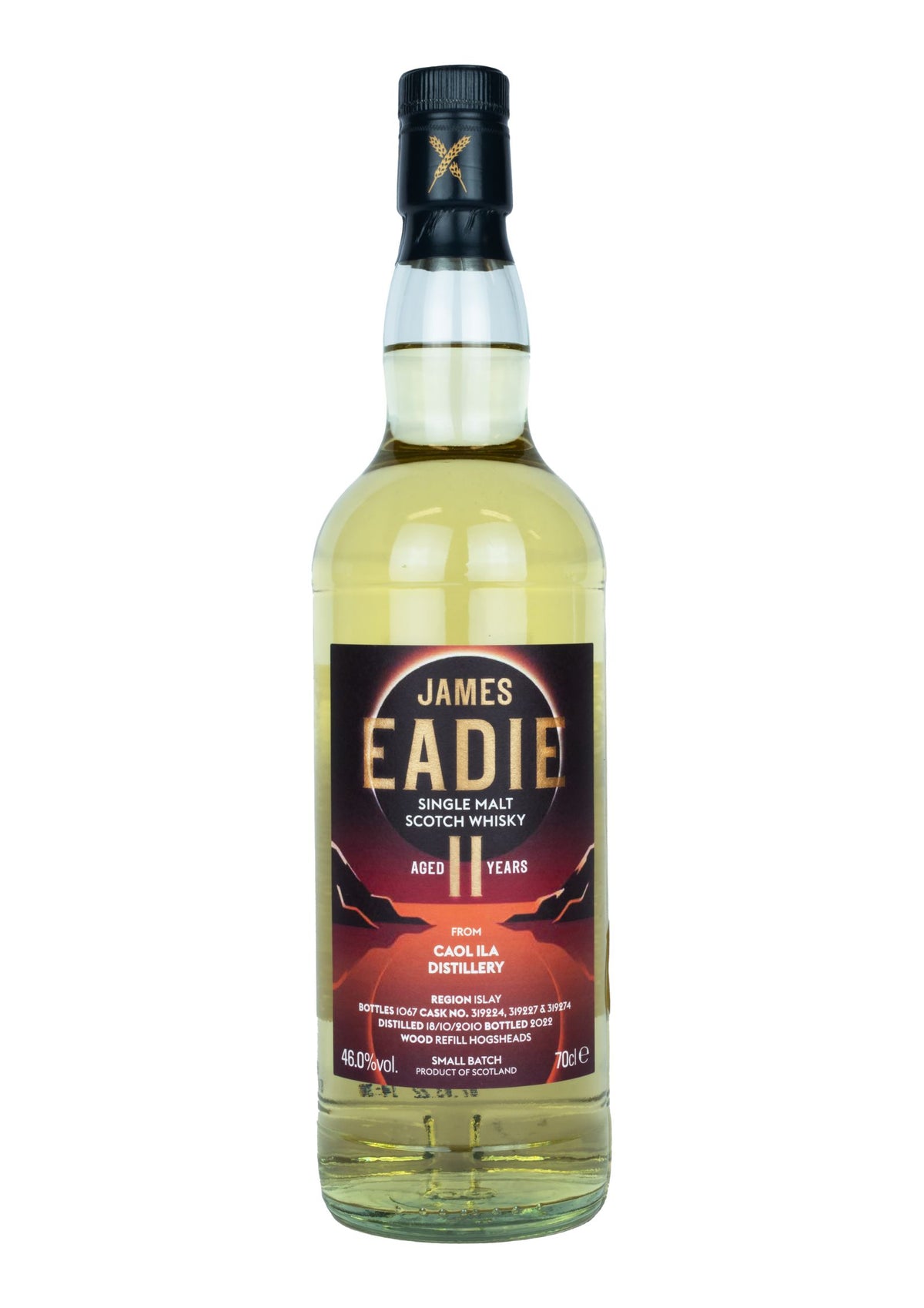 James Eadie Small Batch Caol Ila 11-Year-Old Islay Single Malt Scotch Whisky, 46%