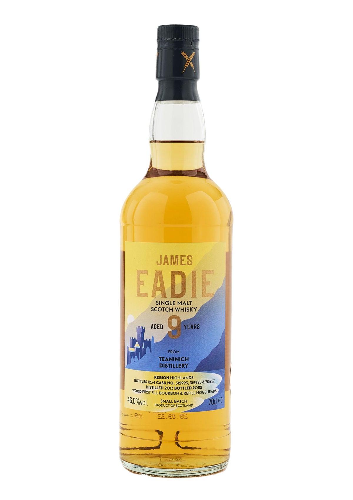 James Eadie Small Batch Teaninich 9-Year-Old Highland Single Malt Scotch Whisky, 46%