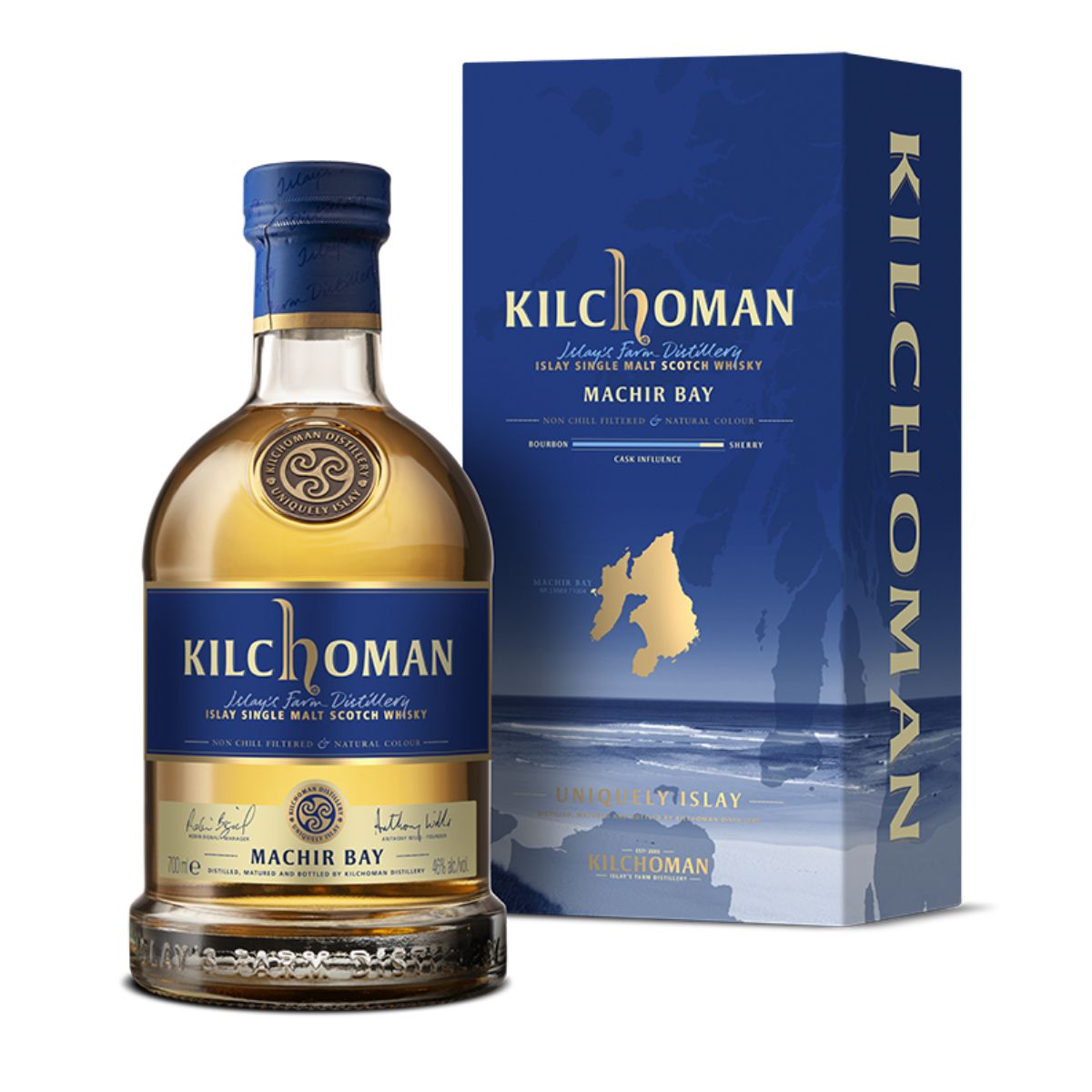 Bottle of Kilchoman Machir Bay Islay Single Malt Whisky, 46% - The Spirits Room