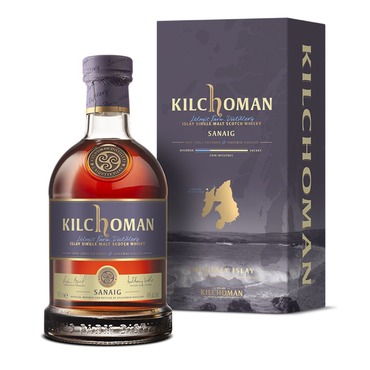 Bottle of Kilchoman Sanaig Islay Single Malt Whisky, 46% - The Spirits Room