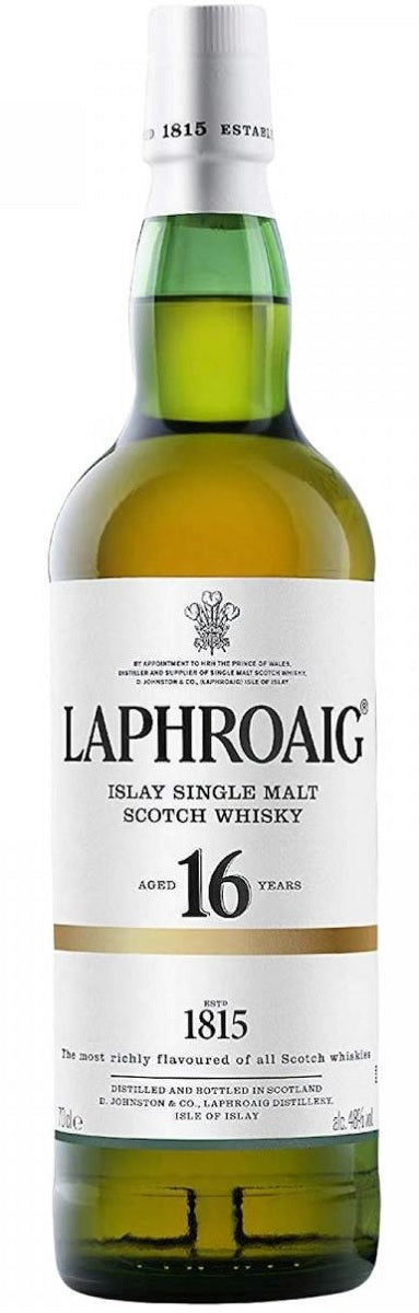 Bottle of Laphroaig 16-Year-Old Islay Single Malt Scotch Whisky, 48% - The Spirits Room