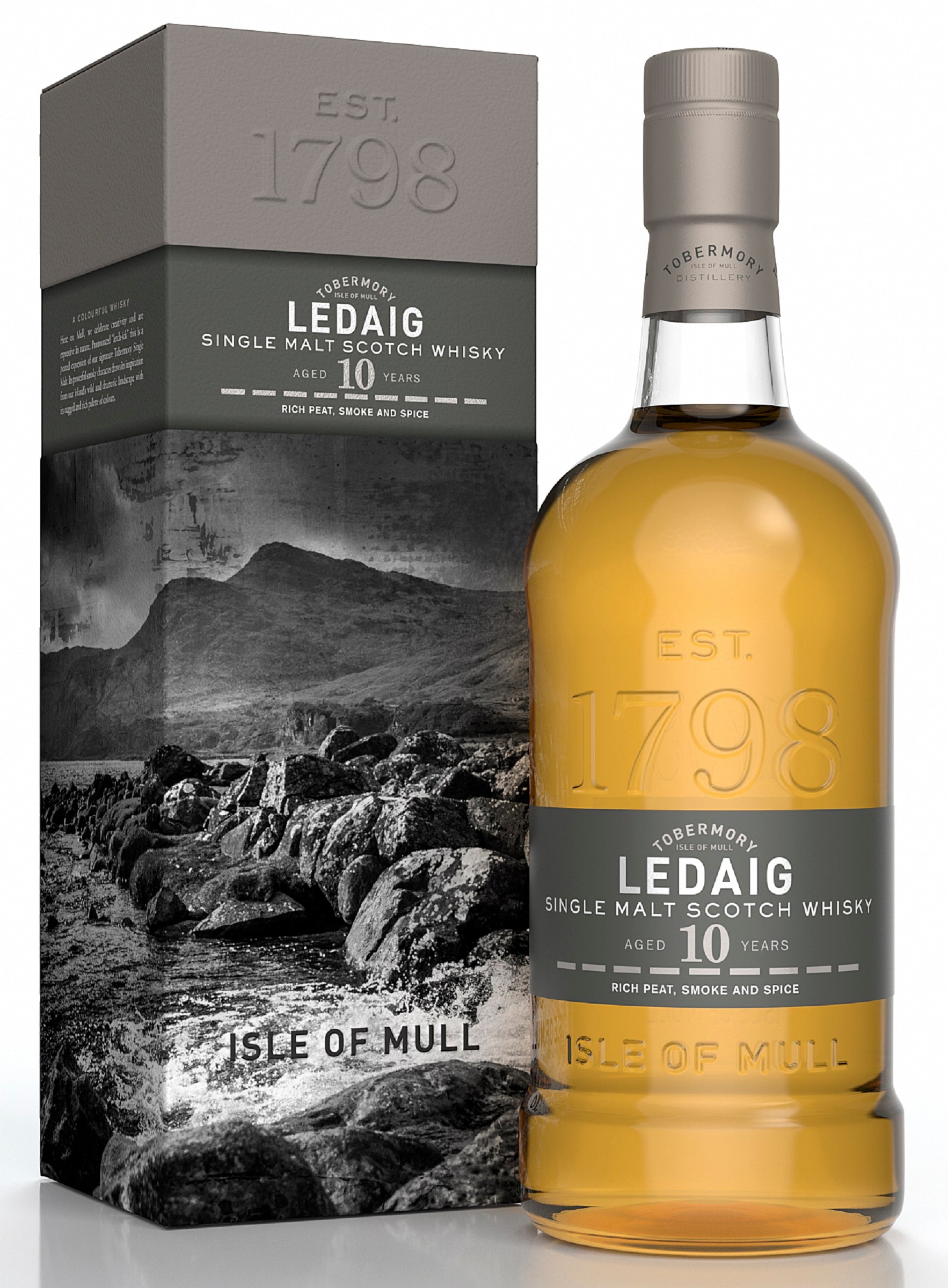 Bottle of Ledaig 10-Year-Old Single Malt Scotch Whisky, 46.3% - The Spirits Room
