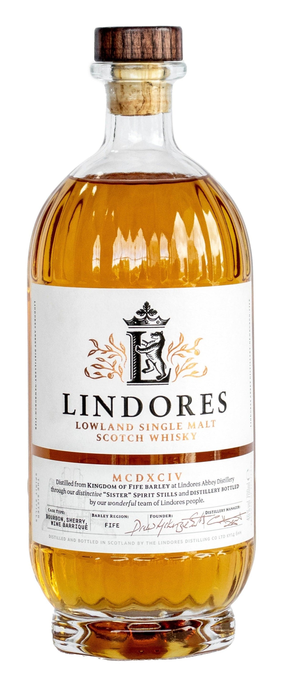 Lindores Abbey Distillery MCDXCIV (1494) Single Malt Scotch Whisky, 46.0%