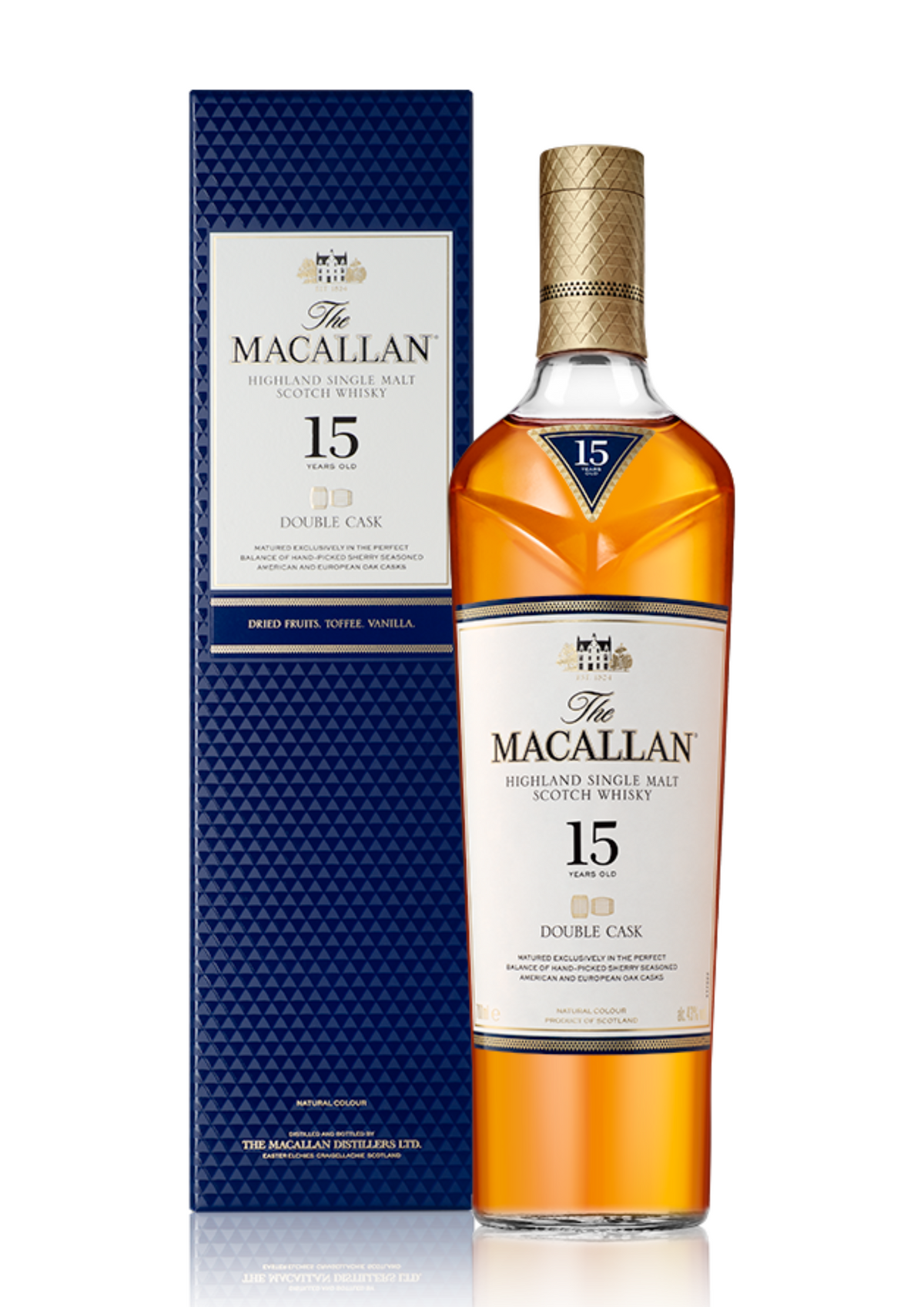 Macallan 15-Year-Old Double Cask Single Malt Scotch Whisky, 43%