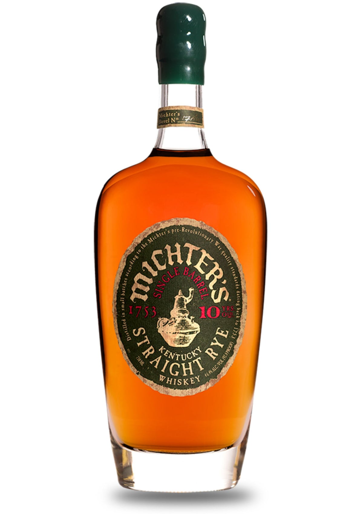 Michter&#39;s 10-Year-Old Single Barrel Kentucky Straight Rye Whiskey, 46.4%