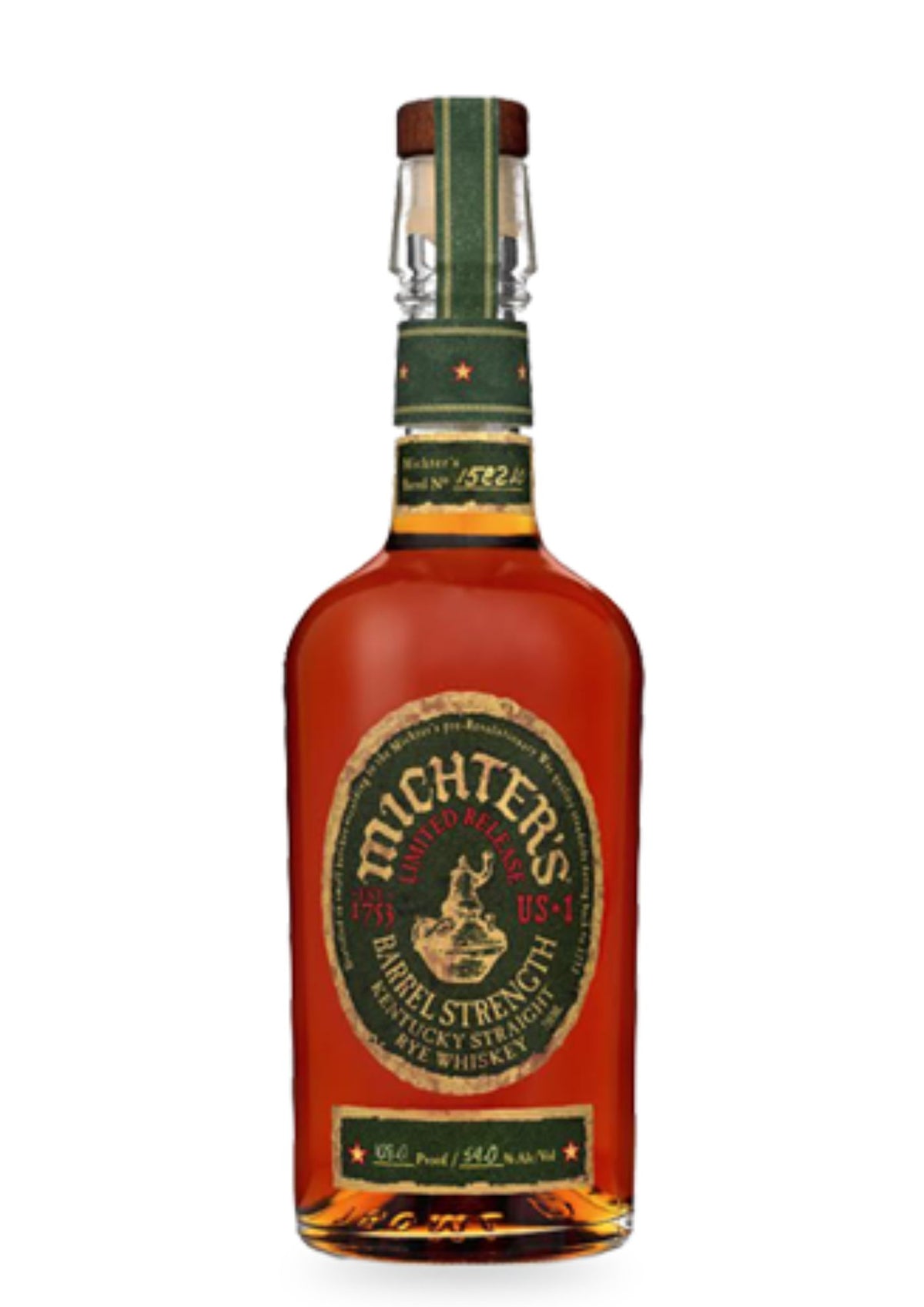 Michter&#39;s US*1 Barrel Strength Kentucky Straight Rye, Limited Release 55%