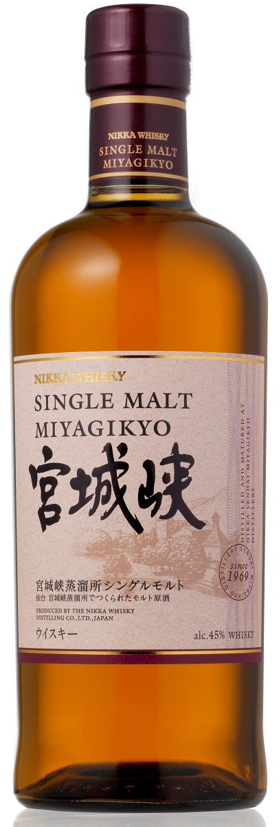 Bottle of Nikka Miyagikyo Single Malt Japanese Whisky, 45% - The Spirits Room